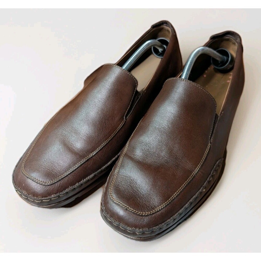 Mephisto Cool-Air Men’s Brown Leather Slip-On Loafers Size 13 EUR 12 1/2
